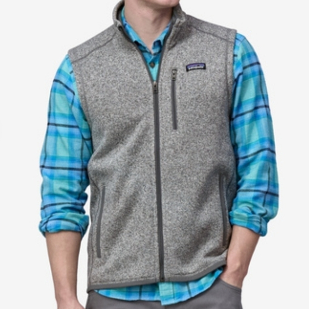 Patagonia Better Sweater Fleece Vest Stonewash Outdoor Full Zip Casual Mens L - Picture 2 of 12